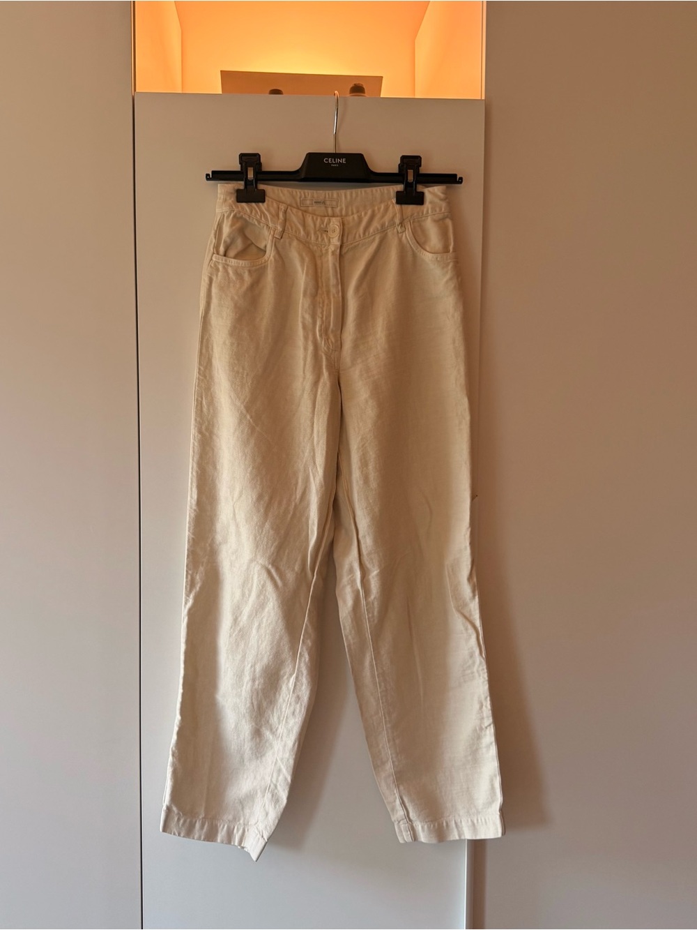 SESSUN Nica Cream Cropped Pants (FR 34 / US 0)